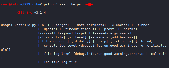 Install and use of XSStrike to find XSS vulnerabilities 