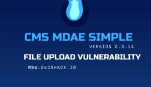 CMS Made Simple 2.2.14 Exploit – Arbitrary File Upload